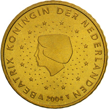 Netherlands, 50 Euro Cent, 2004, MS(65-70), Brass, KM:239