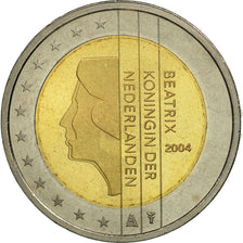 Niederlande, 2 Euro, 2004, STGL, Bi-Metallic, KM:241