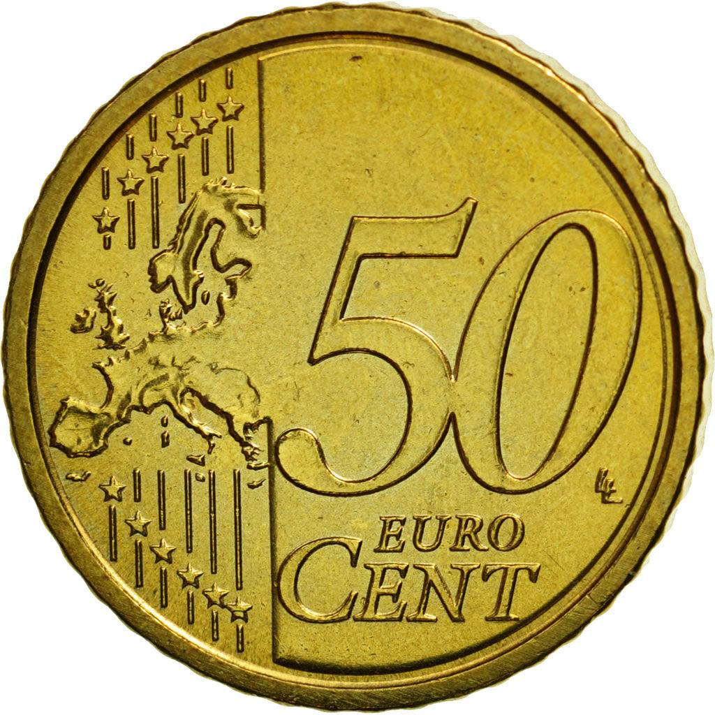 VATICAN CITY, 50 Euro Cent, 2011, MS(65-70), Brass, KM:387
