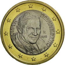 VATICAN CITY, Euro, 2011, MS(65-70), Bi-Metallic, KM:388