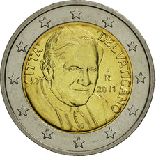 VATICAN CITY, 2 Euro, 2011, MS(65-70), Bi-Metallic, KM:389