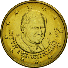 VATICAN CITY, 50 Euro Cent, 2012, MS(65-70), Brass, KM:387