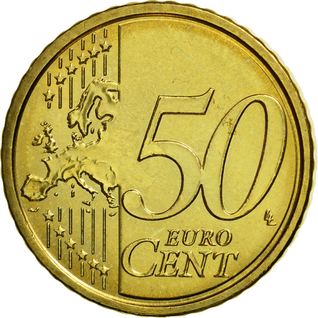VATICAN CITY, 50 Euro Cent, 2012, MS(65-70), Brass, KM:387