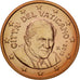 PAŃSTWO WATYKAŃSKIE, 5 Euro Cent, 2013, Rome, MS(65-70), Miedź platerowana