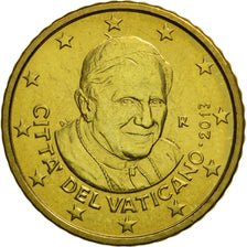 VATICAN CITY, 50 Euro Cent, 2013, MS(65-70), Brass, KM:387