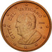 VATICAN CITY, Euro Cent, 2014, MS(65-70), Copper Plated Steel