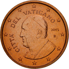 VATICAN CITY, Euro Cent, 2015, MS(65-70), Copper Plated Steel