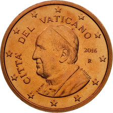 VATICAN CITY, 2 Euro Cent, 2016, MS(65-70), Copper Plated Steel