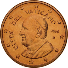 VATICAN CITY, 5 Euro Cent, 2016, MS(65-70), Copper Plated Steel
