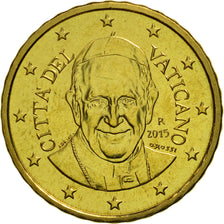 Cité du Vatican, 10 Euro Cent, 2015, FDC, Laiton
