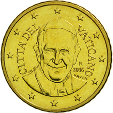 VATICAN CITY, 50 Euro Cent, 2016, MS(65-70), Brass