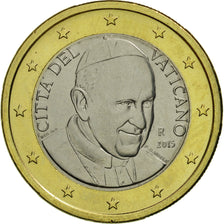 CITTÀ DEL VATICANO, 1 Euro, 2015, FDC, Bi-metallico