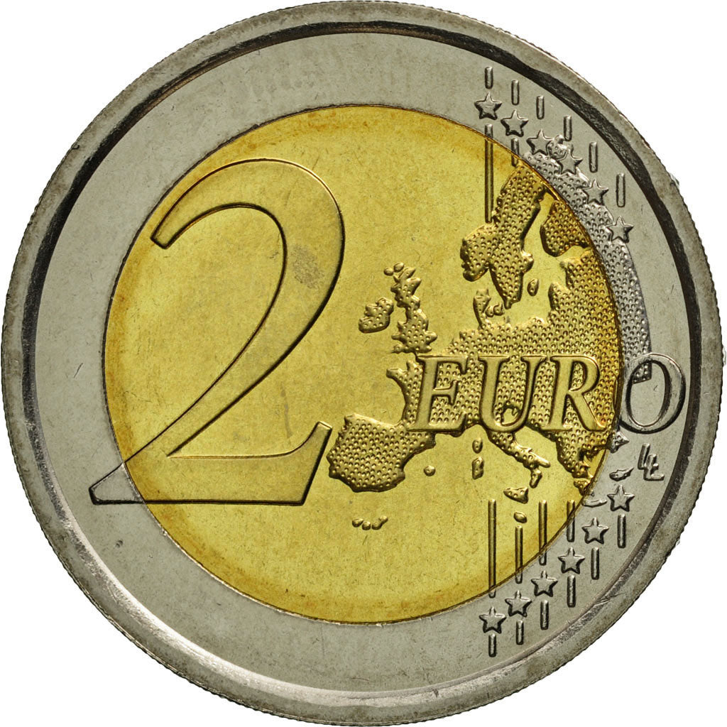 VATICAN CITY, 2 Euro, 2014, MS(65-70), Bi-Metallic