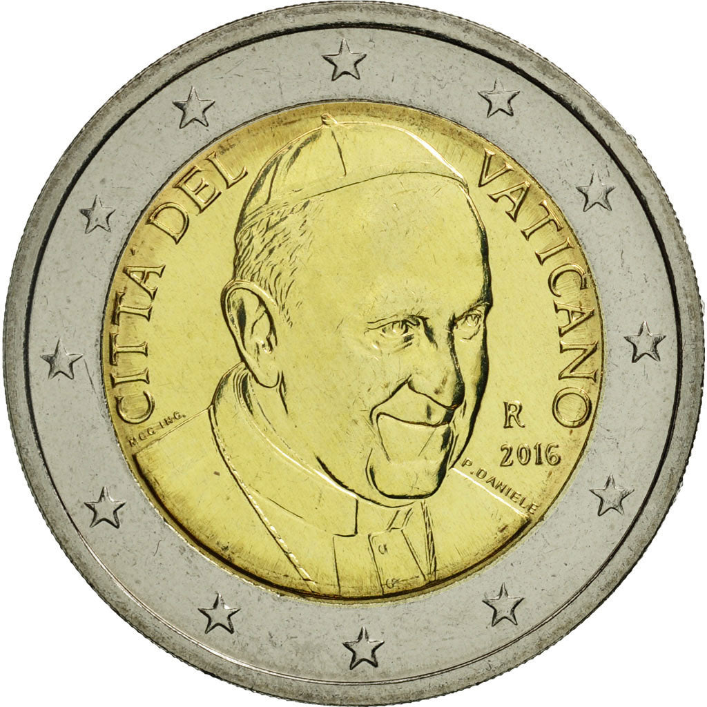 Vatikanstadt, 2 Euro, 2016, STGL, Bi-Metallic