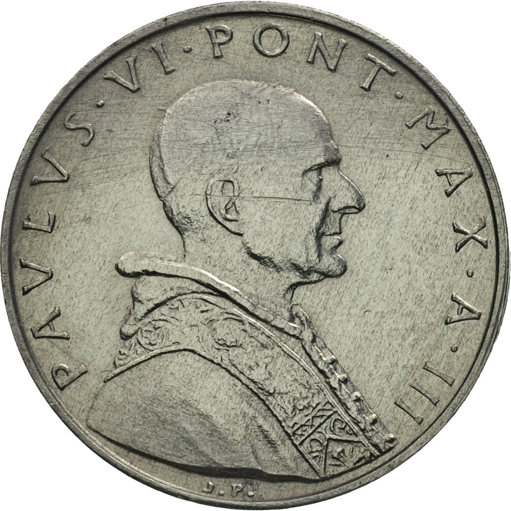 Coin, VATICAN CITY, Paul VI, 5 Lire, 1965, Roma, MS(65-70), Aluminum, KM:78.2