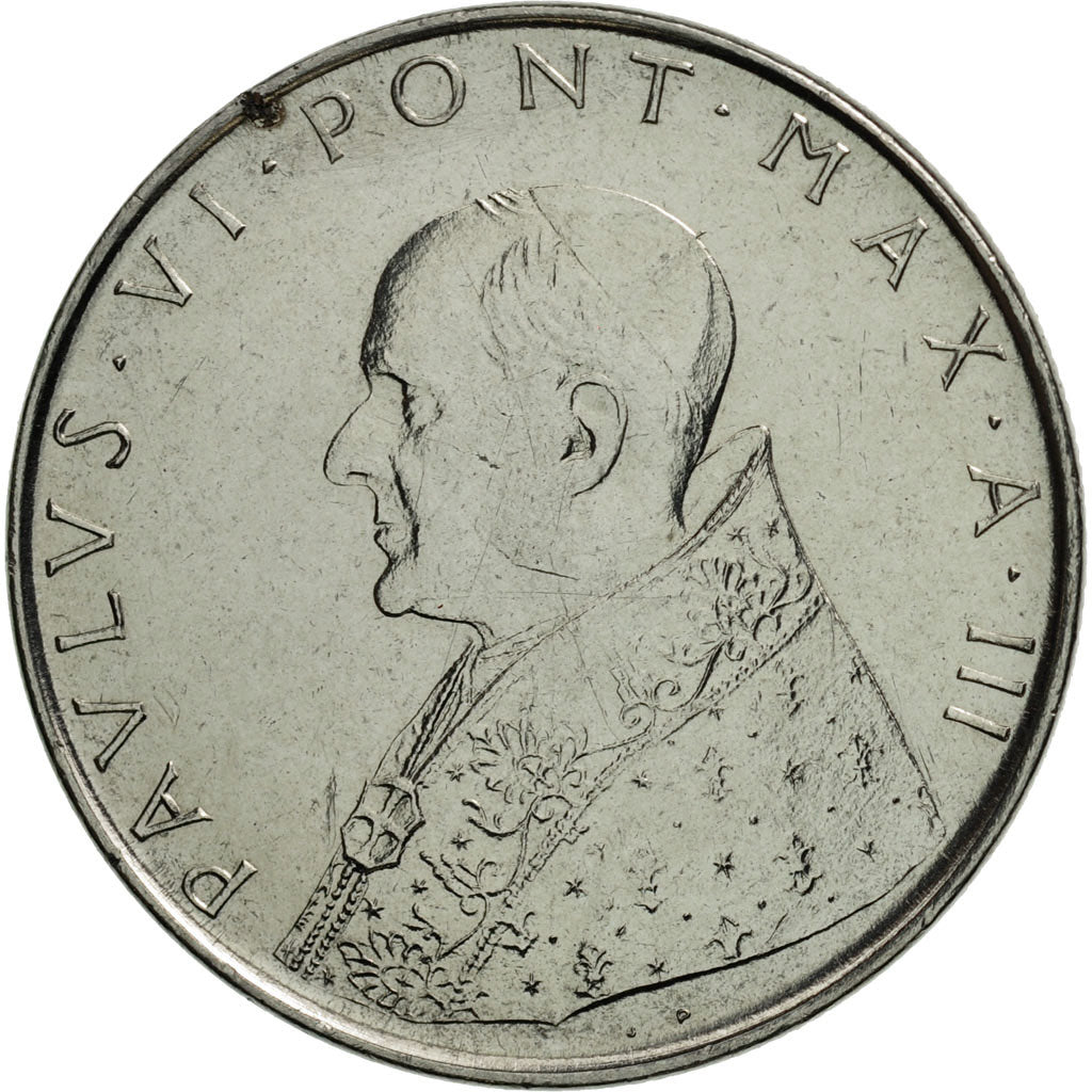 Moneta, CITTÀ DEL VATICANO, Paul VI, 100 Lire, 1965, Roma, FDC, Acciaio
