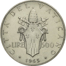 VATICAN CITY, Paul VI, 500 Lire, 1965, Roma, MS(65-70), Silver, KM:83.2