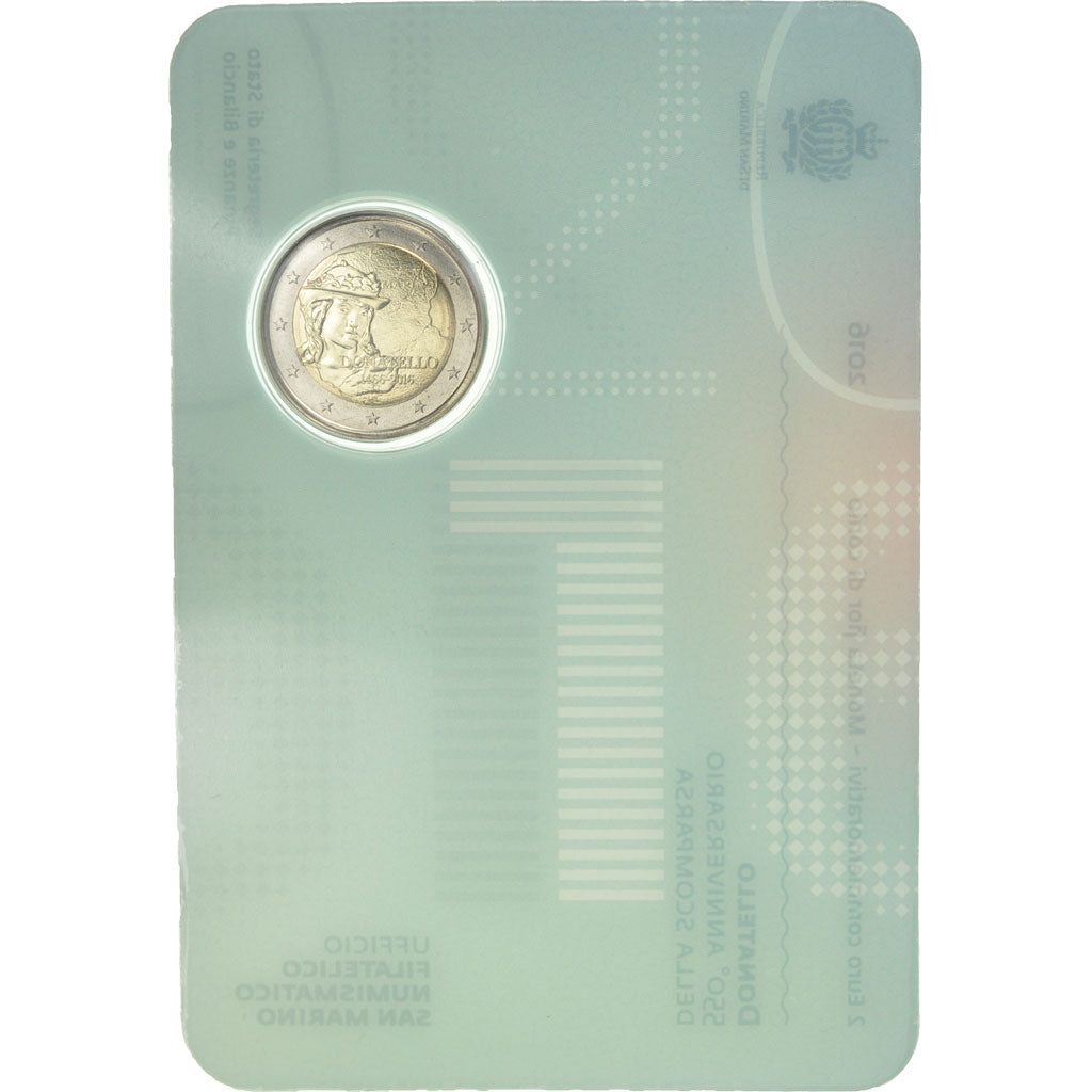 San Marino, 2 Euro, Donatello, 2016, MS(65-70), Bi-Metallic