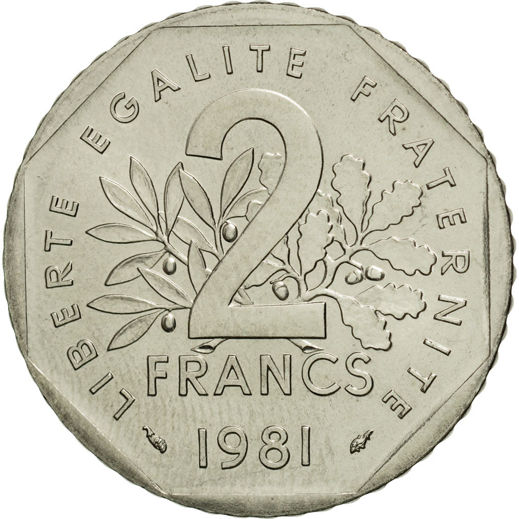 Münze, Frankreich, Semeuse, 2 Francs, 1981, Paris, STGL, Nickel, KM:942.1