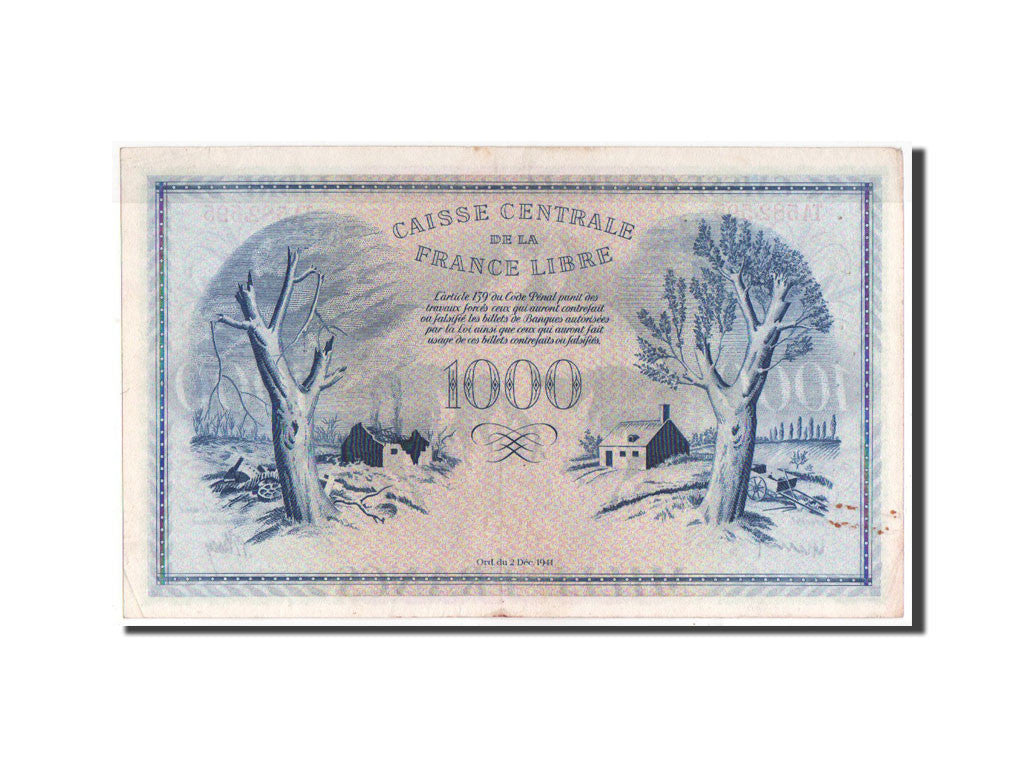 French Equatorial Africa, 1000 Francs, Phenix, AU(50-53)