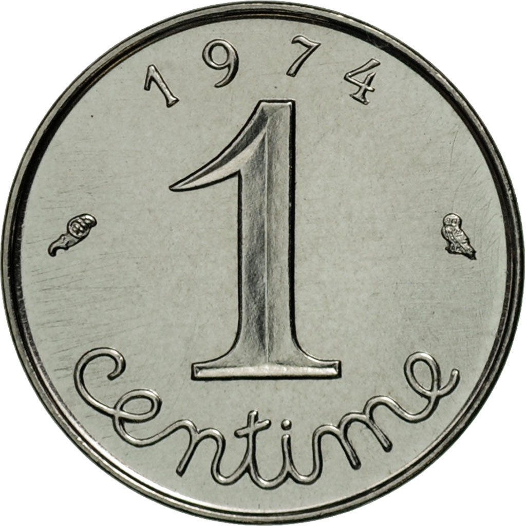 Monnaie, France, Épi, Centime, 1974, Paris, FDC, Stainless Steel, KM:928