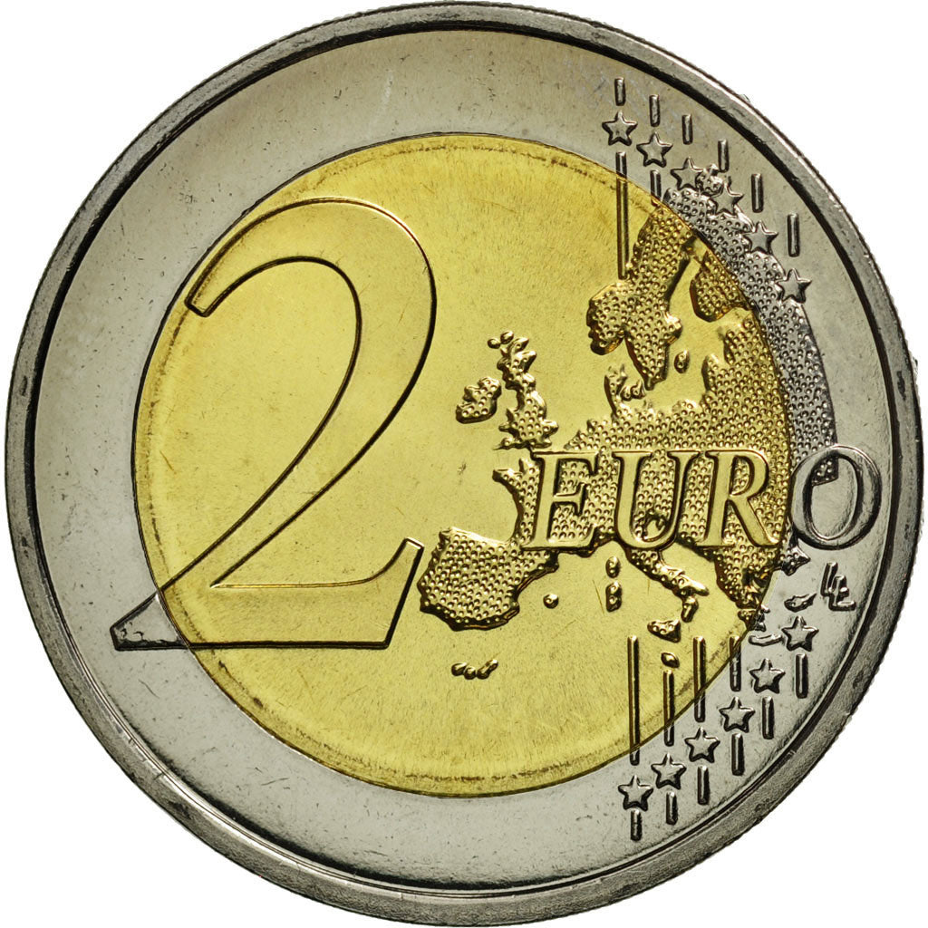 France, 2 Euro, 2010, MS(65-70), Bi-Metallic, KM:1414
