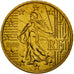France, 50 Euro Cent, 2009, MS(65-70), Brass, KM:1412