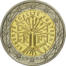 France, 2 Euro, 2009, MS(65-70), Bi-Metallic, KM:1414