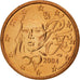Coin, France, Euro Cent, 2004, MS(65-70), Copper Plated Steel, KM:1282