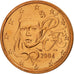 Munten, Frankrijk, 2 Euro Cent, 2004, FDC, Copper Plated Steel, KM:1283