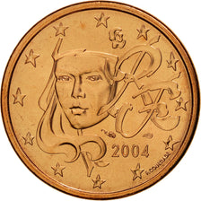 Coin, France, 5 Euro Cent, 2004, MS(65-70), Copper Plated Steel, KM:1284
