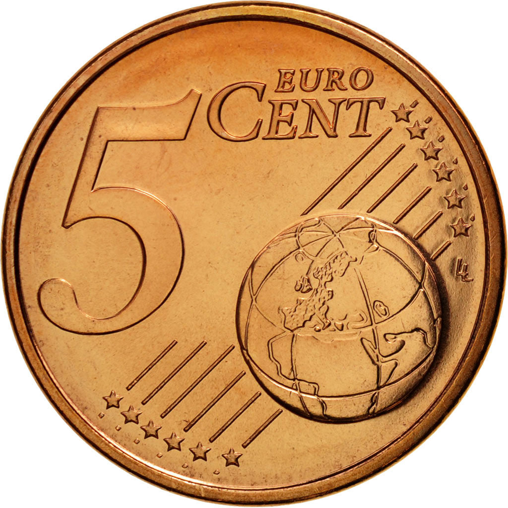 Coin, France, 5 Euro Cent, 2004, MS(65-70), Copper Plated Steel, KM:1284