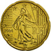 Moneda, Francia, 20 Euro Cent, 2004, FDC, Latón, KM:1286