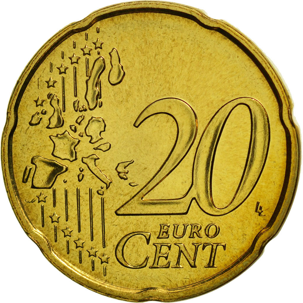 Münze, Frankreich, 20 Euro Cent, 2004, STGL, Messing, KM:1286