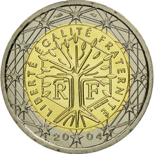 France, 2 Euro, 2004, MS(65-70), Bi-Metallic, KM:1289