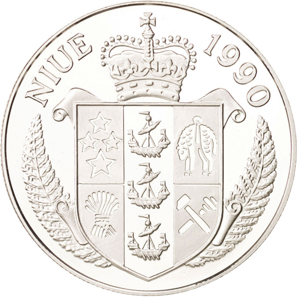 Moneta, Niue, Elizabeth II, 50 Dollars, 1990, FDC, Argento, KM:47