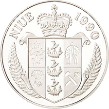 Münze, Niue, Elizabeth II, 50 Dollars, 1990, STGL, Silber, KM:47