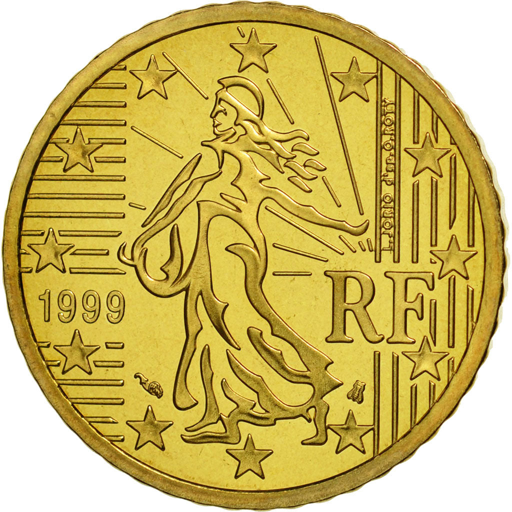Coin, France, 50 Euro Cent, 1999, MS(65-70), Brass, KM:1287