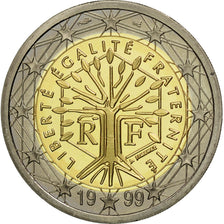 Frankreich, 2 Euro, 1999, STGL, Bi-Metallic, KM:1289