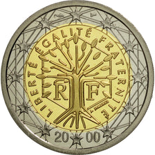 Frankreich, 2 Euro, 2000, STGL, Bi-Metallic, KM:1289