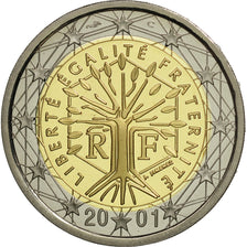 Coin, France, 2 Euro, 2001, MS(65-70), Bi-Metallic, KM:1289