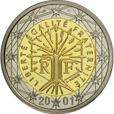 Moneta, Francia, 2 Euro, 2001, FDC, Bi-metallico, KM:1289