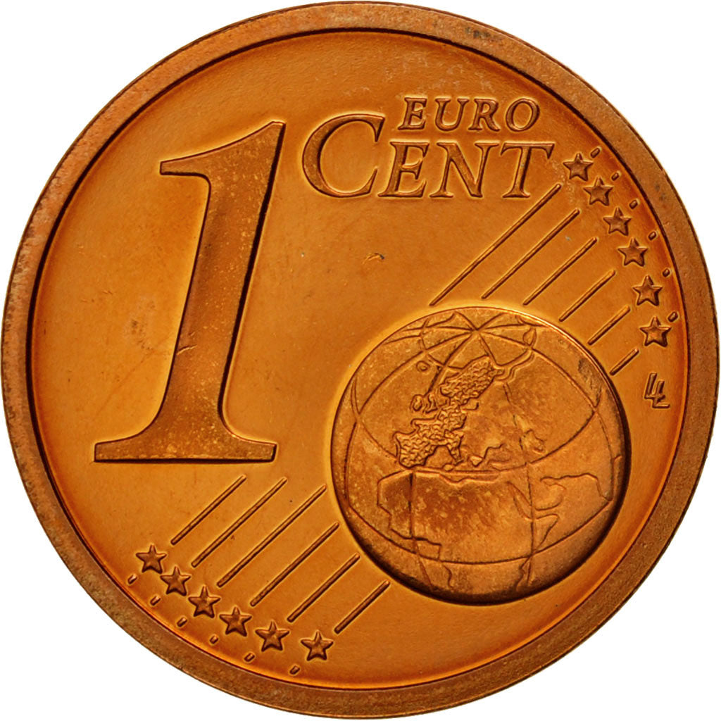 France, Euro Cent, PROOF 2002, MS(65-70), Copper Plated Steel, KM:1282