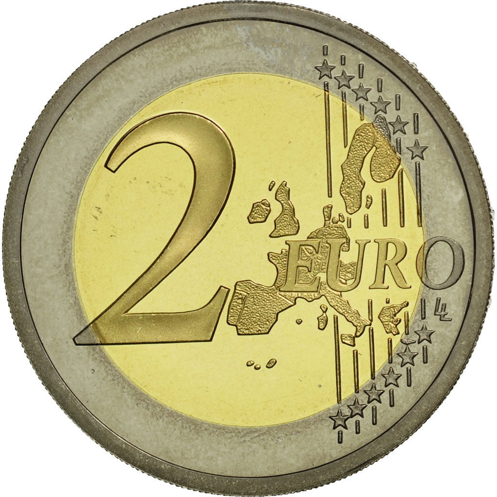 France, 2 Euro, PROOF 2002, MS(65-70), Bi-Metallic, KM:1289