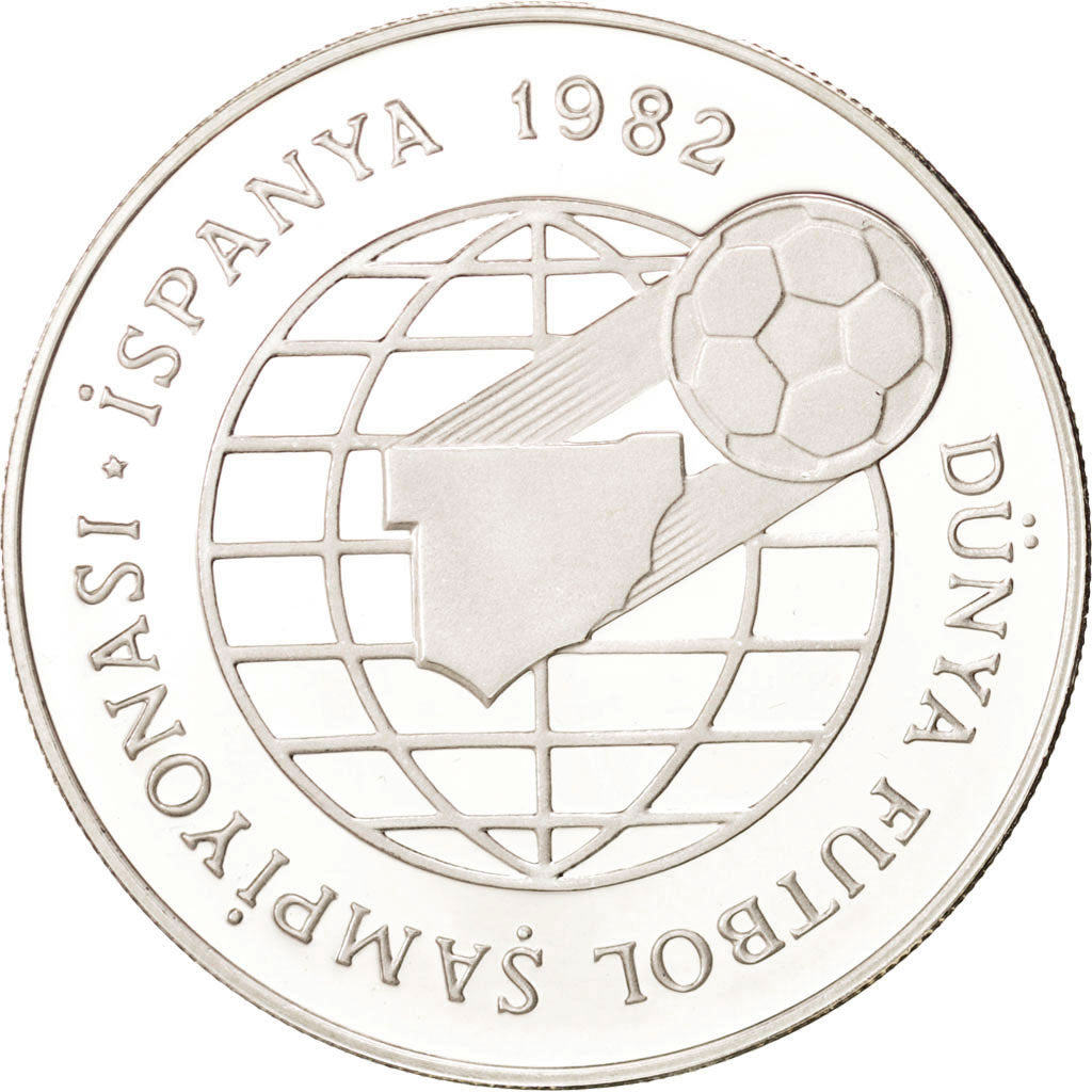 Moneda, Turquía, 500 Lira, 1982, FDC, Plata, KM:952