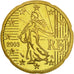 Moneda, Francia, 20 Euro Cent, 2003, FDC, Latón, KM:1286