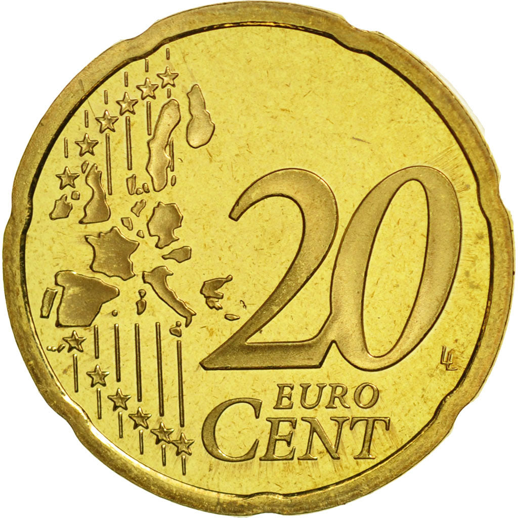 Moneta, Francia, 20 Euro Cent, 2003, FDC, Ottone, KM:1286