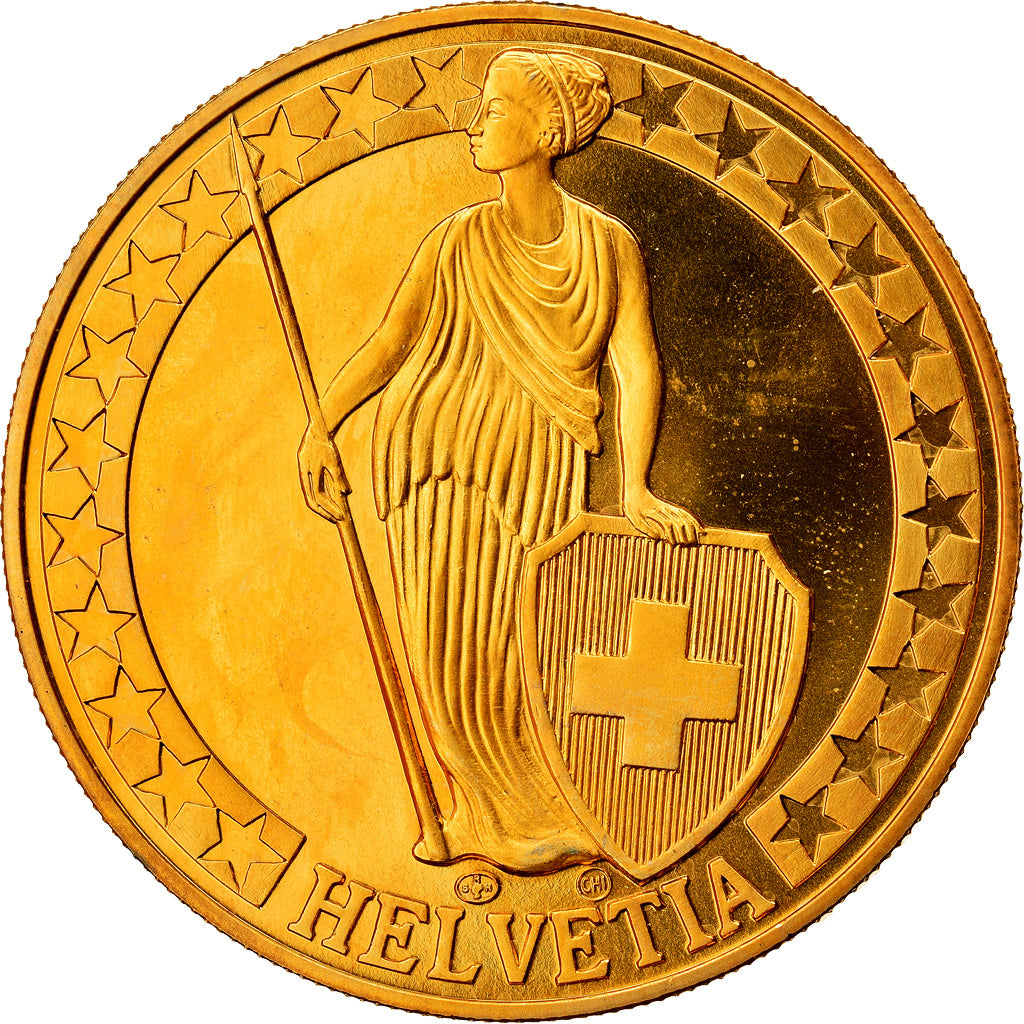 Svizzera, medaglia, Der Zuger See, Die Schweizer Seen, SPL+, Doratura in