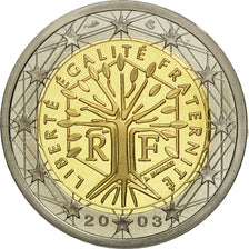 France, 2 Euro, PROOF 2003, MS(65-70), Bi-Metallic, KM:1289
