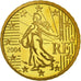 France, 10 Euro Cent, PROOF 2004, MS(65-70), Brass, KM:1285